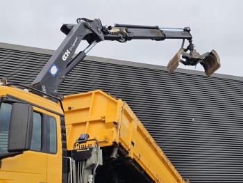 TGS 26.360 6X6 BB / HMF CRANE / 2 SIDE TIPPER